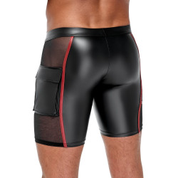 NEK Short avec zip Ormeto Noir-Rouge